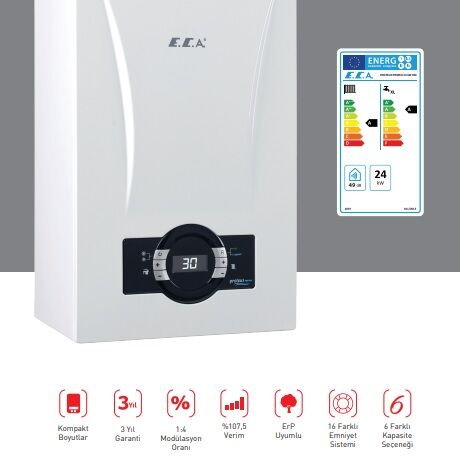 ECA Proteus Premix 28 Kw 24.080 kcal/h Yoğuşmalı Kombi